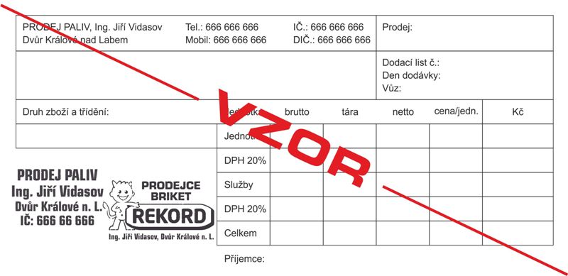 PRODEJNÍ DOKLAD